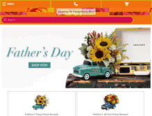 Tablet Screenshot of flowersofcanterbury.com